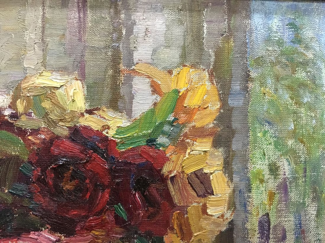 Oil painting Still life of roses Kurnakov Georgy Vasilievich - 3