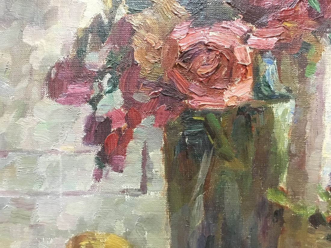Oil painting Still life of roses Kurnakov Georgy Vasilievich - 6