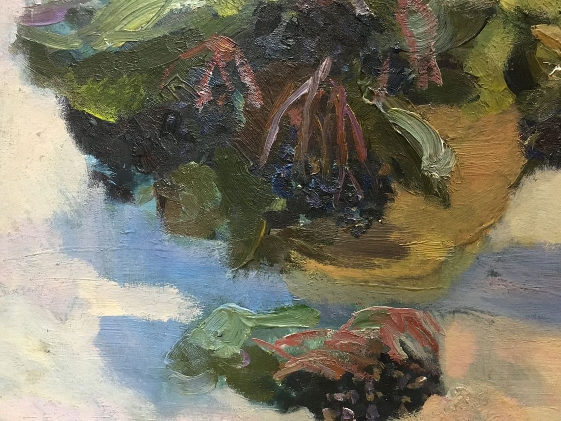 Oil painting Lilac and daisies D. Varikutsa - 4