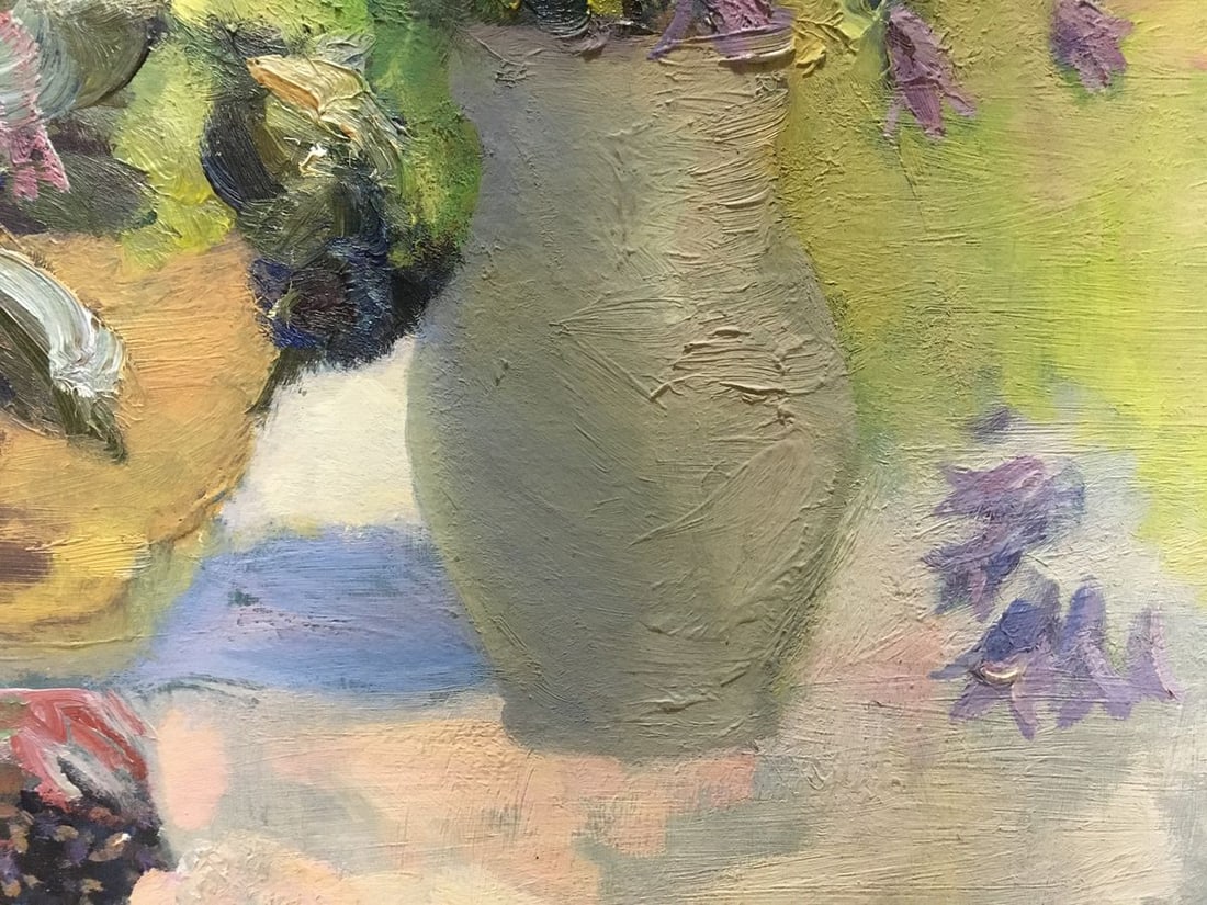 Oil painting Lilac and daisies D. Varikutsa - 5