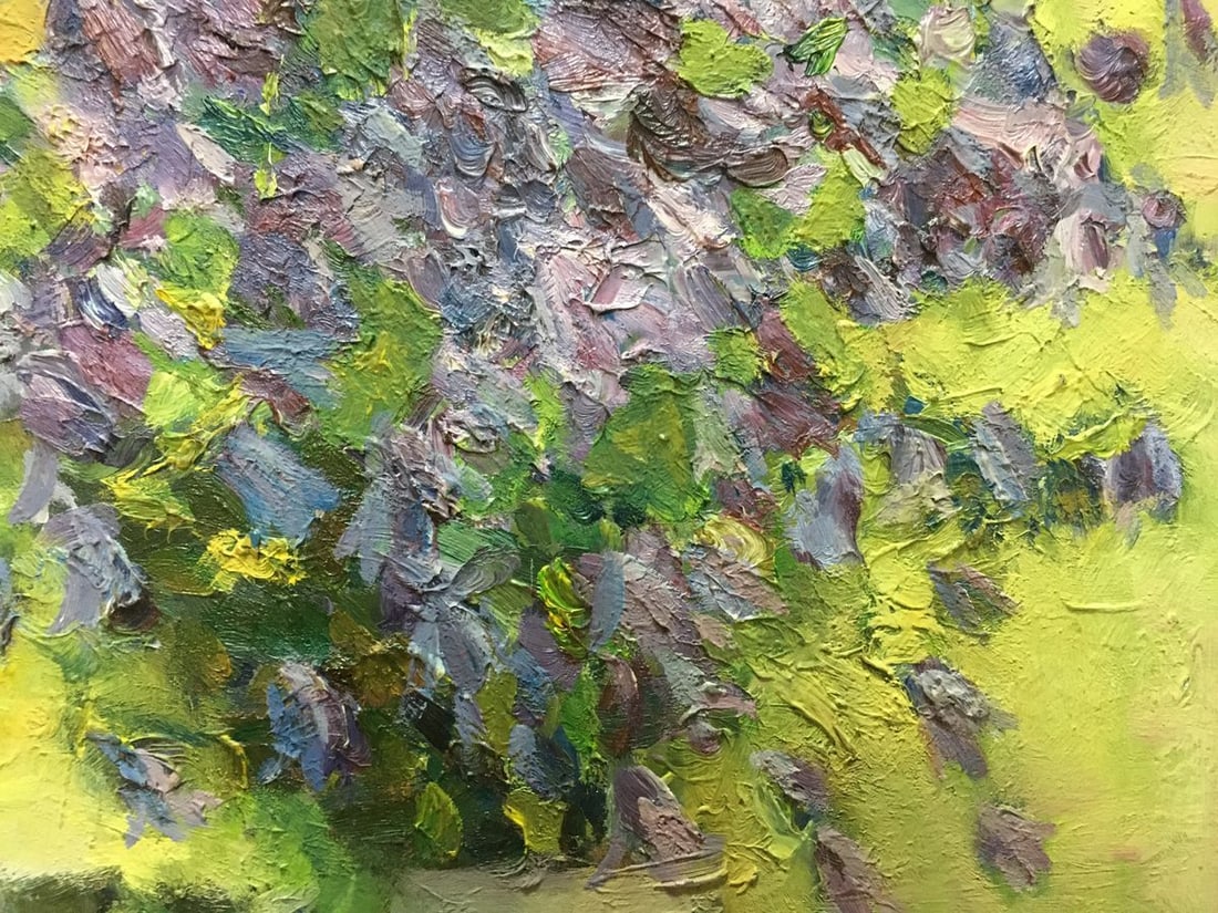 Oil painting Lilac and daisies D. Varikutsa - 6