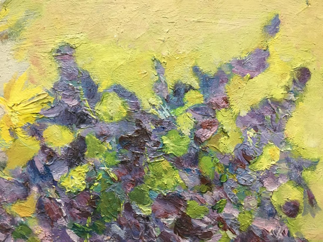 Oil painting Lilac and daisies D. Varikutsa - 7