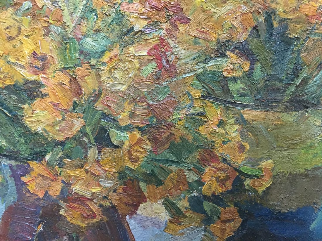 Oil painting Flowers in a vase Naumova Tamara Sergeevna - 5