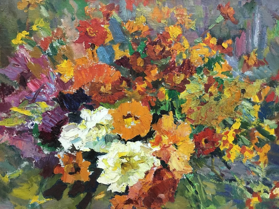 Oil painting Flowers Sokolova Zinaida Ivanovna - 2