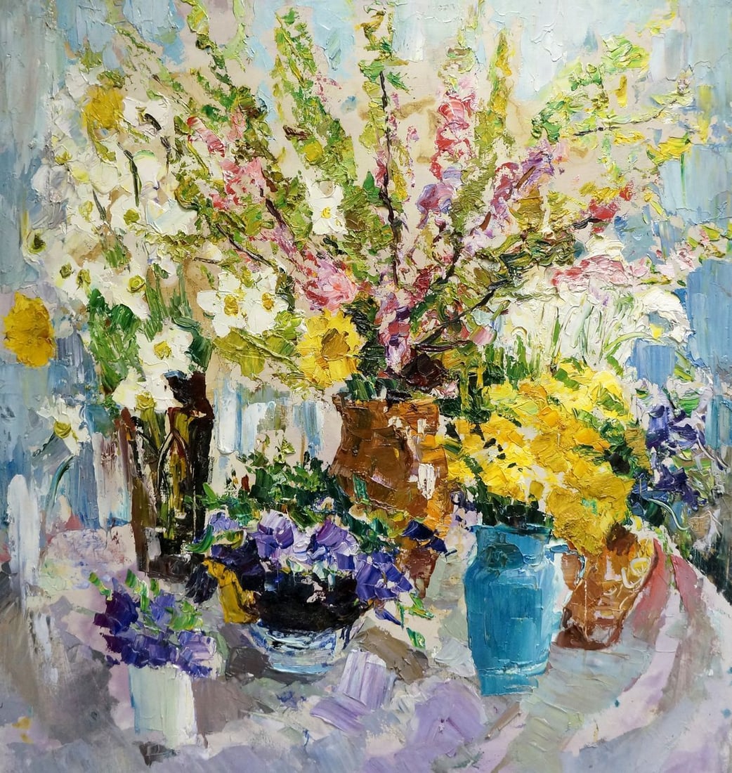 Oil painting Still life Shapovalov Sergey Gavrilovich: Title: Oil painting Still life Shapovalov Sergey Gavrilovich Description: Vern 900 *** ABOUT THIS PAINTING *** * TITLE: "Still life" * ARTISTS: Shapovalov Sergey Gavrilovich * SIZE: 75x80 cm/'29.52x31