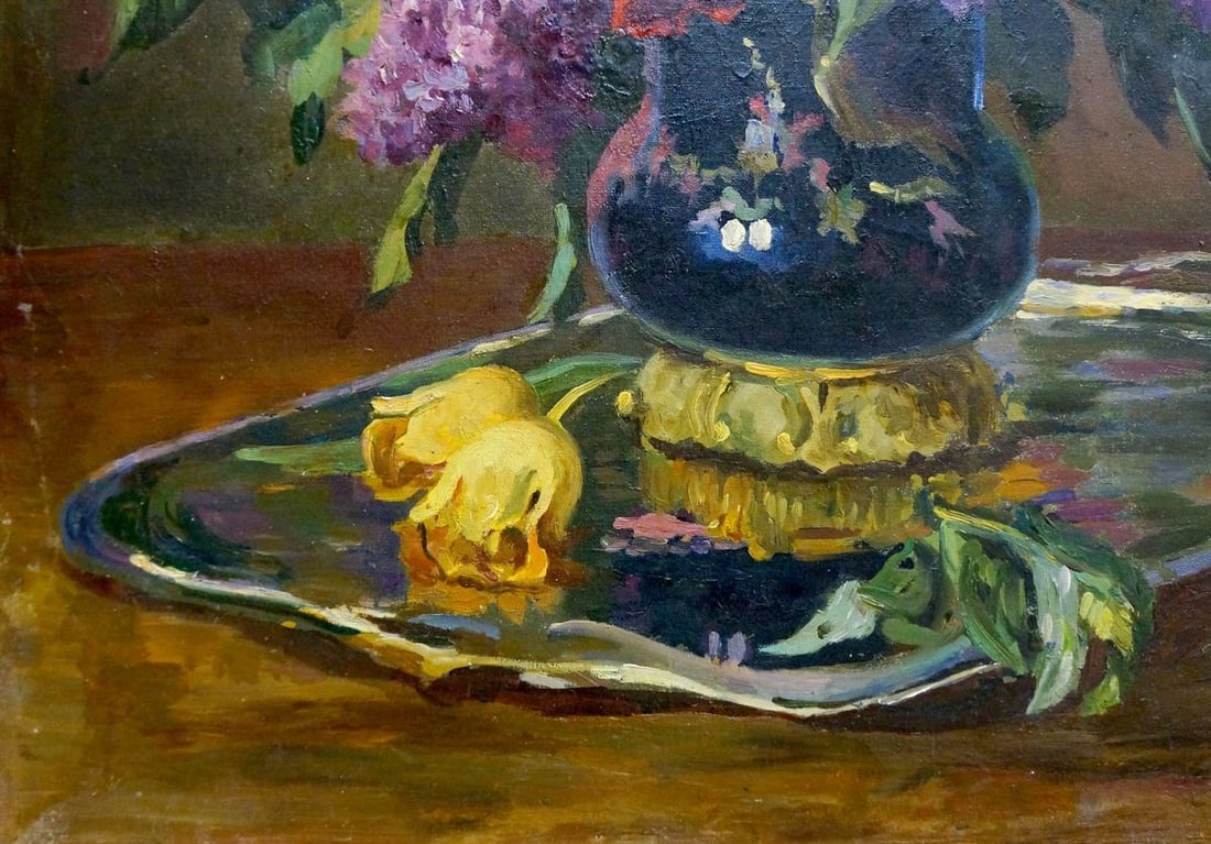 Oil painting Lilac in a vase Kerzhner Alexander Haskelevich - 2
