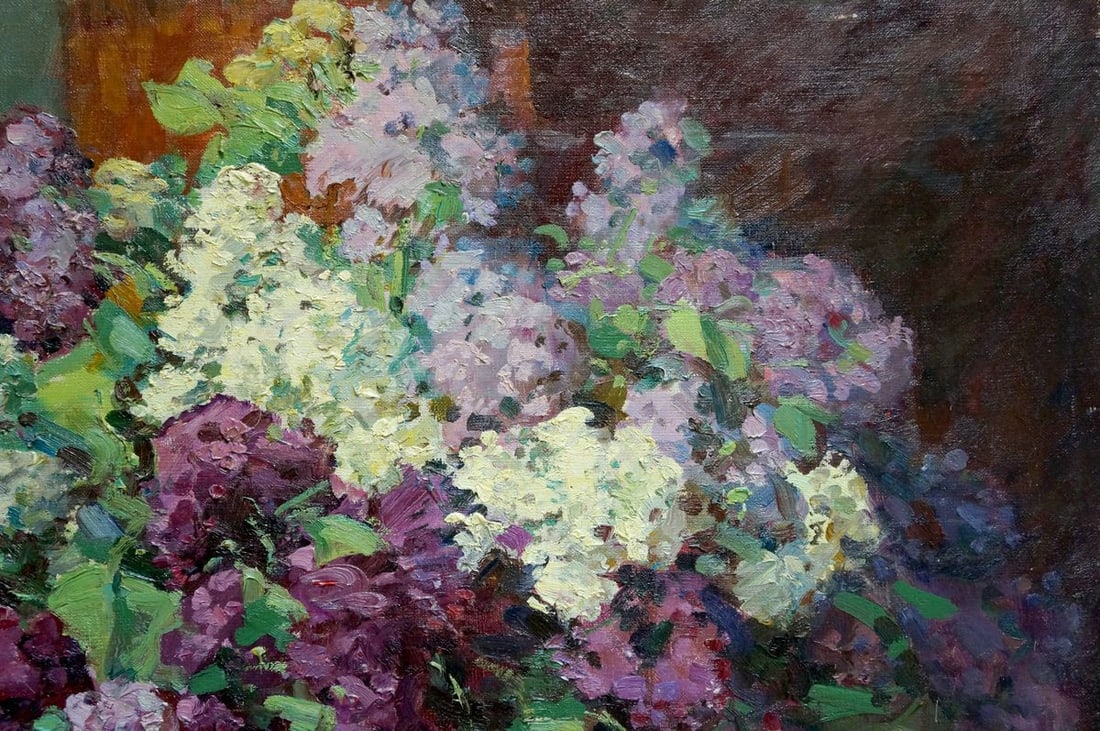 Oil painting Lilac bouquet Kisel Ivan Gordeevich - 4