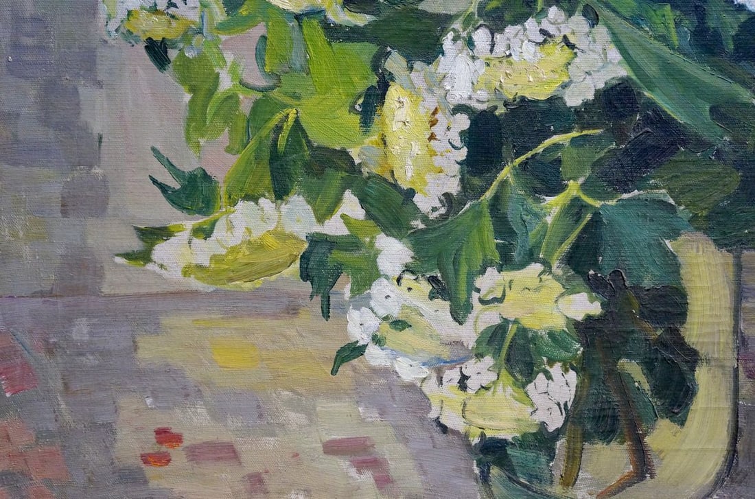 Oil painting Viburnum is blooming Volkova Nina Pavlovna - 2