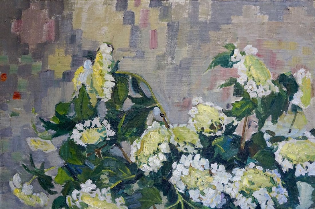 Oil painting Viburnum is blooming Volkova Nina Pavlovna - 3