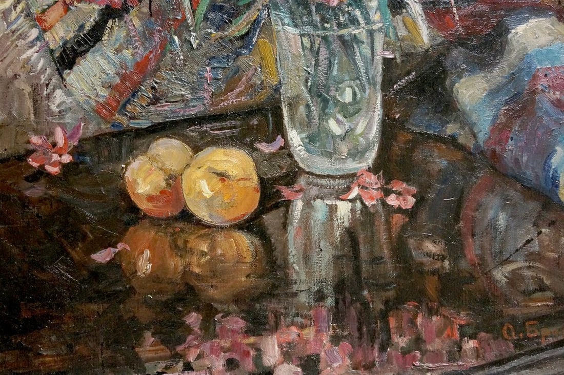 Oil painting Flowers O. Bran - 2