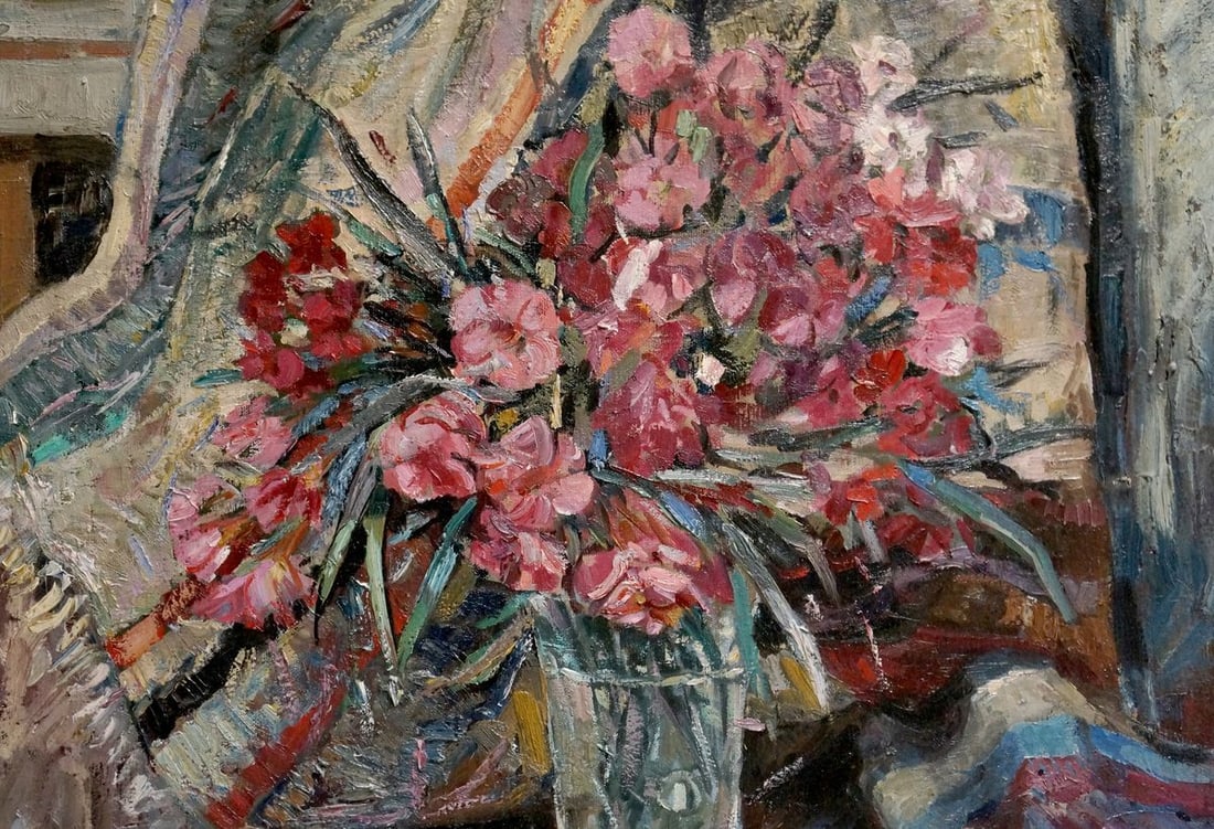 Oil painting Flowers O. Bran - 3