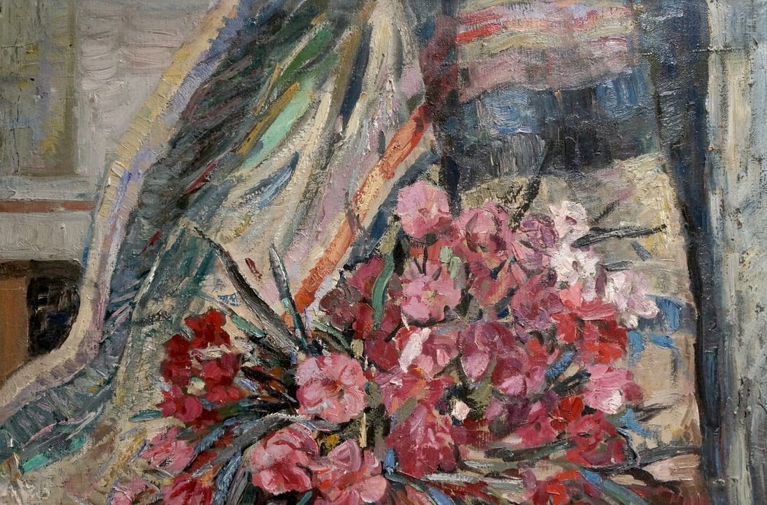 Oil painting Flowers O. Bran - 4
