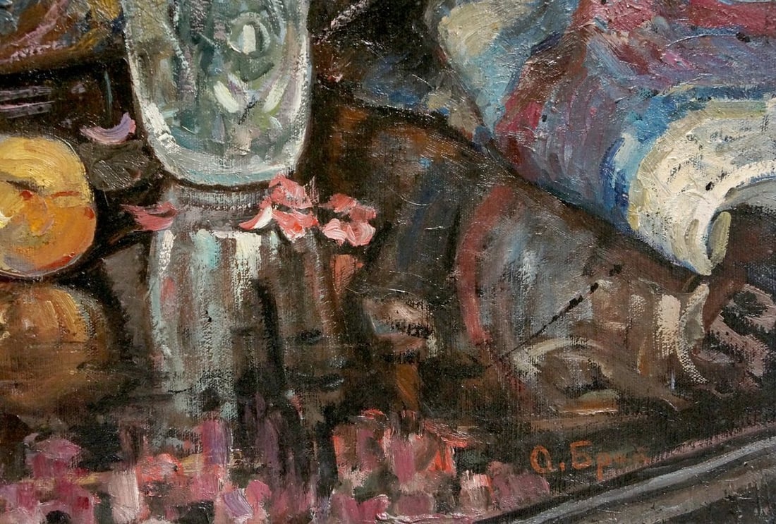 Oil painting Flowers O. Bran - 5