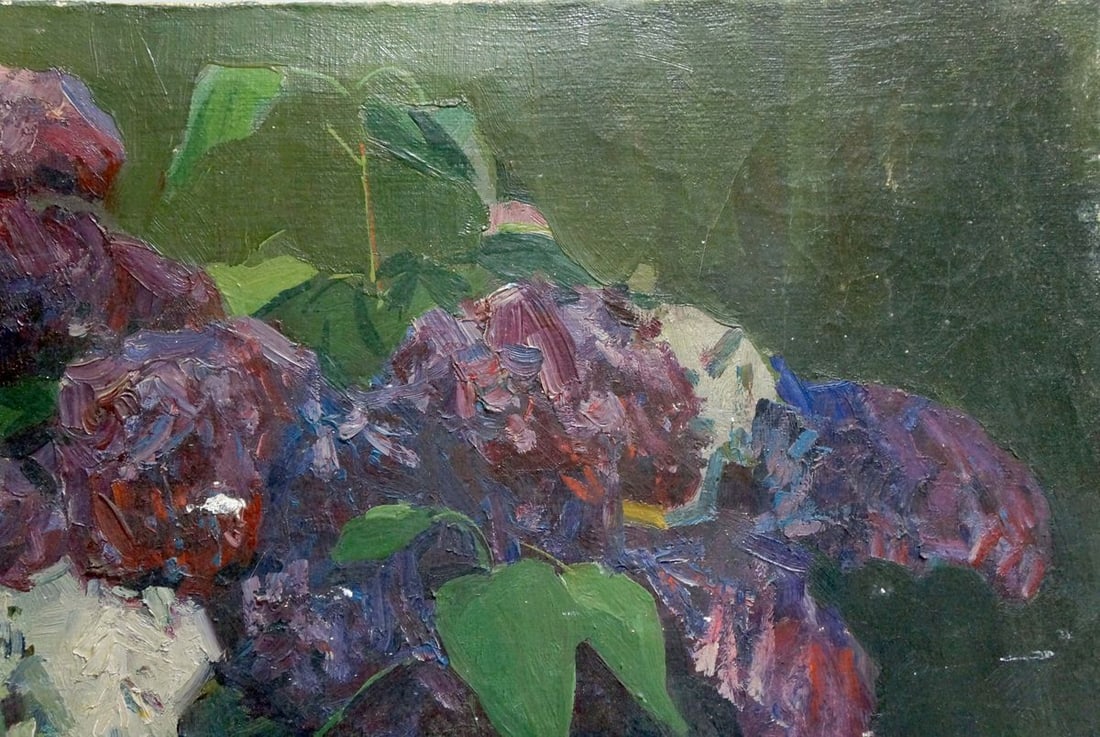Oil painting Lilac in a vase - 4