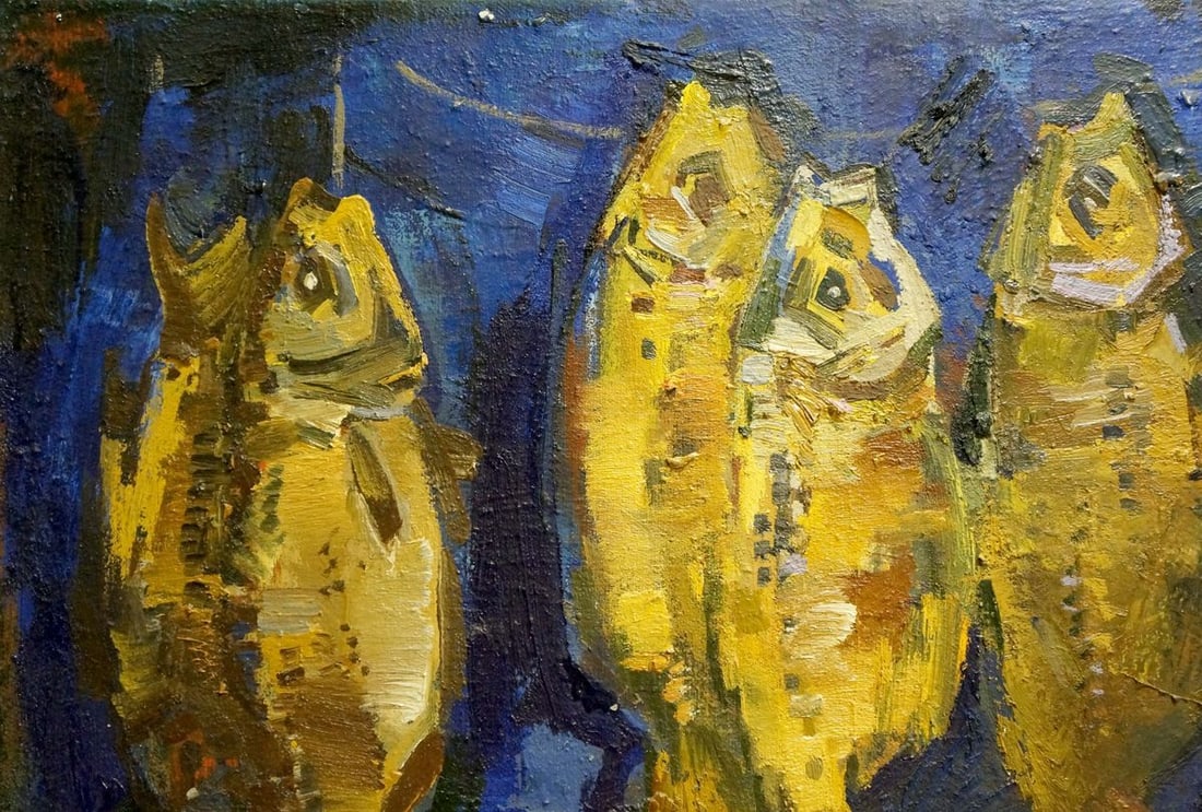 Oil painting Dried fish Sologubov Nikolay Vasilievich - 3