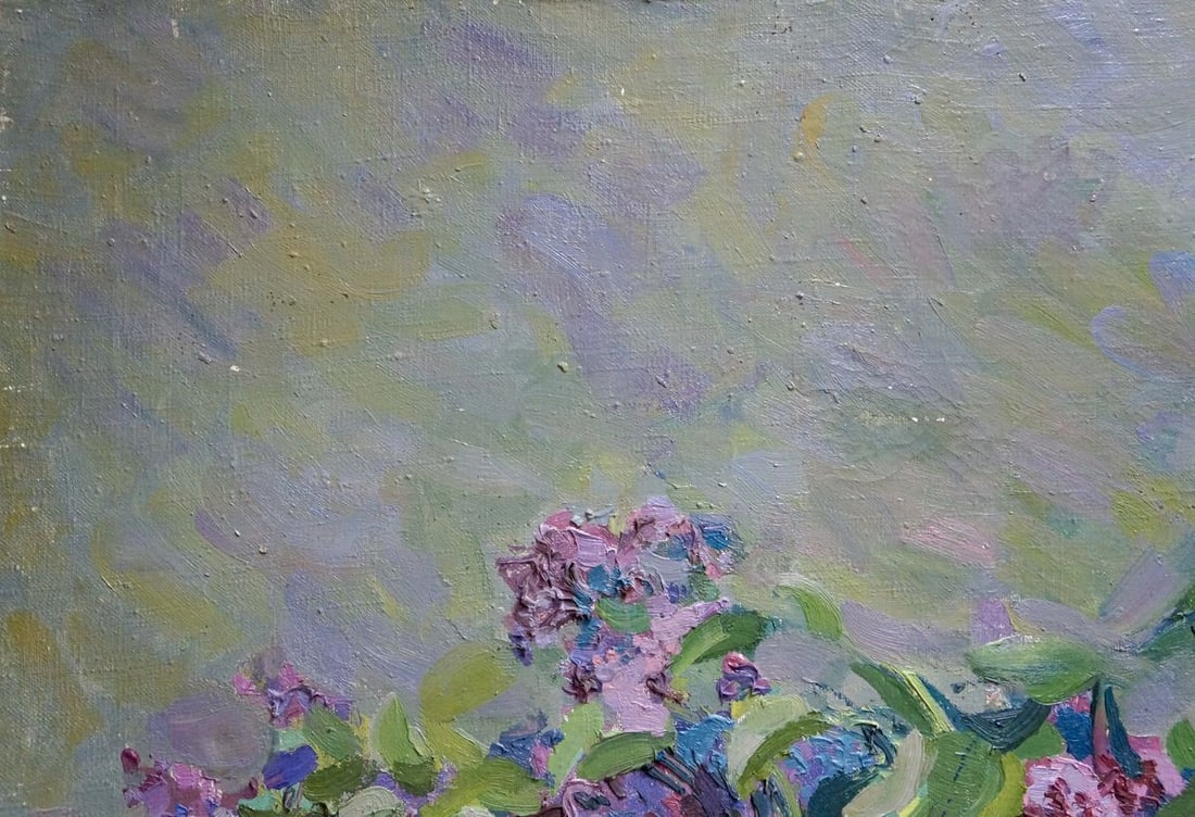 Oil painting Lilac bouquet - 3