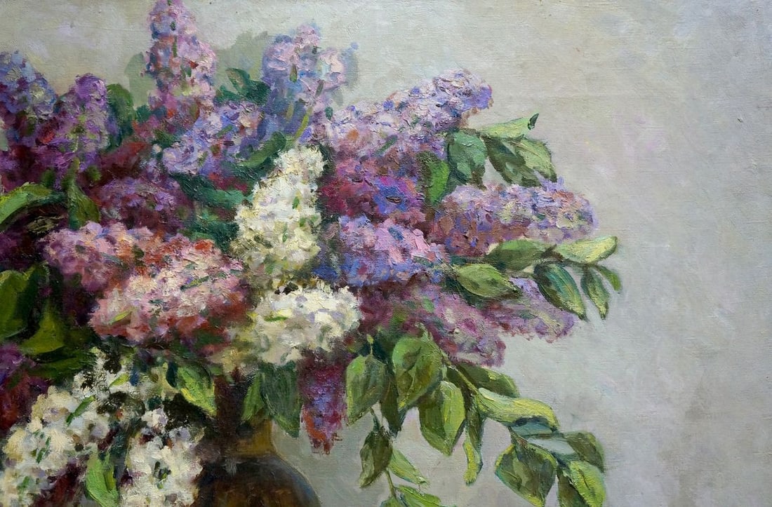 Oil painting Lilac bouquet Krasnov N.G. - 4