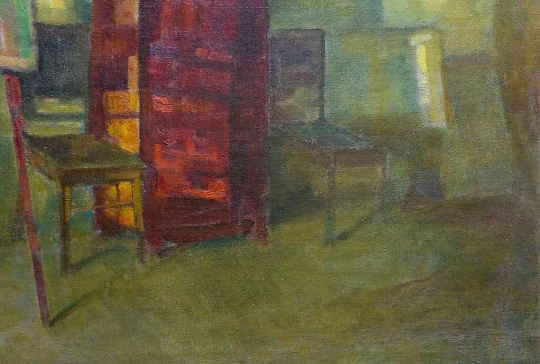 Oil painting Room interior - 5