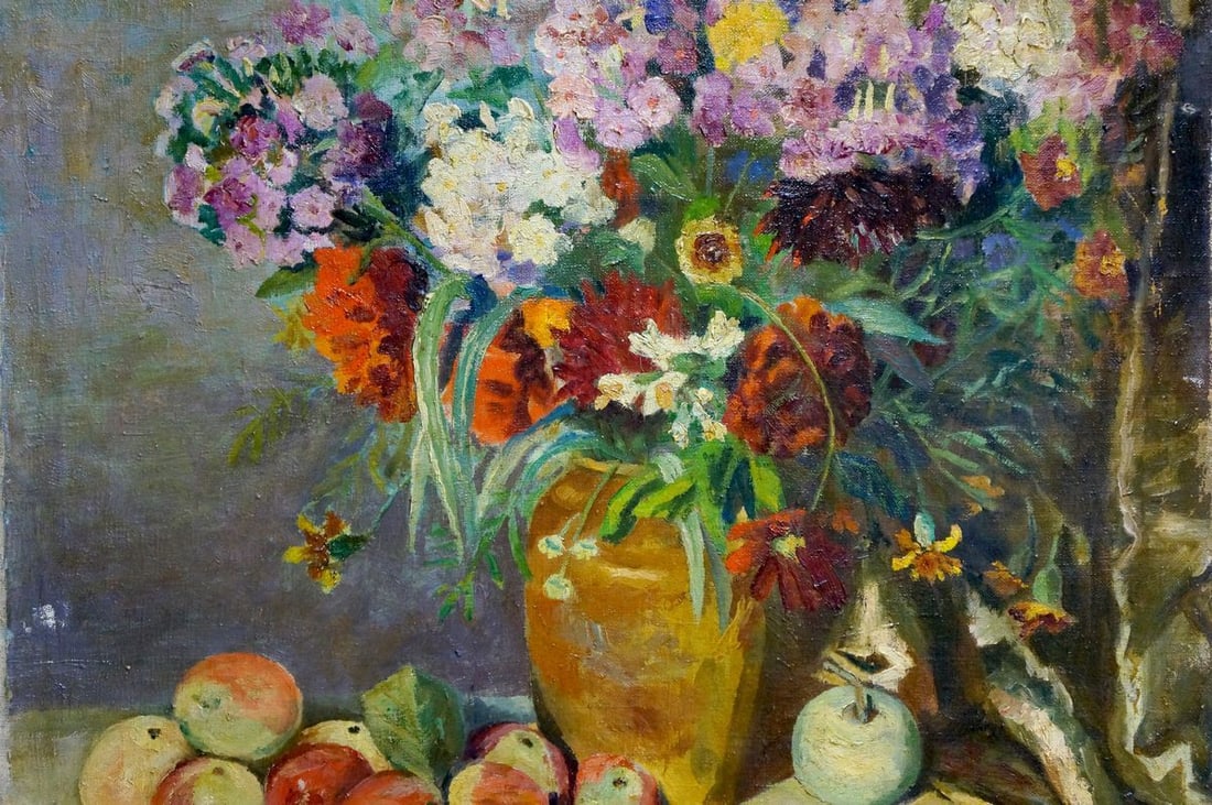 Oil painting Flowers - 3