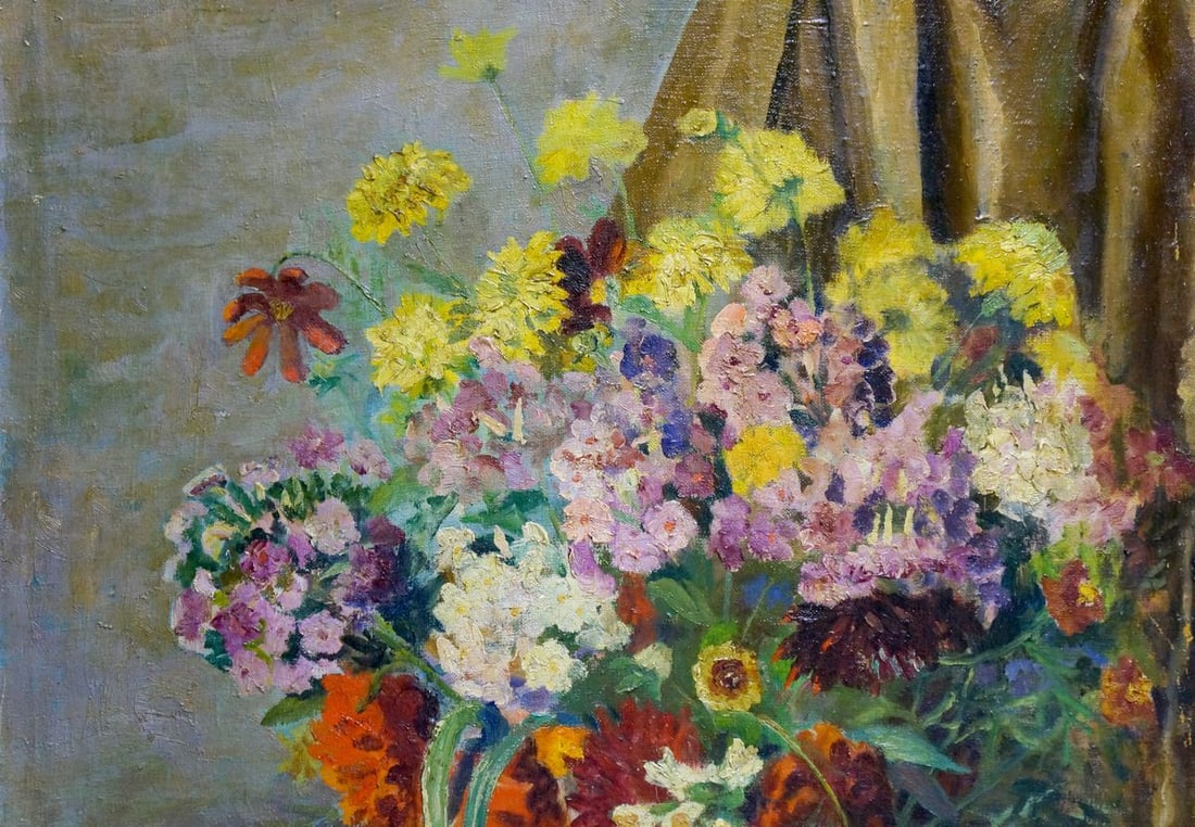 Oil painting Flowers - 4