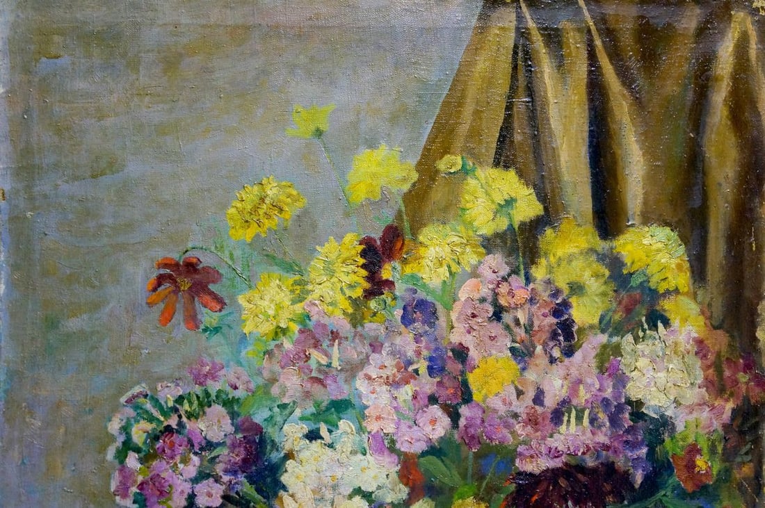 Oil painting Flowers - 5