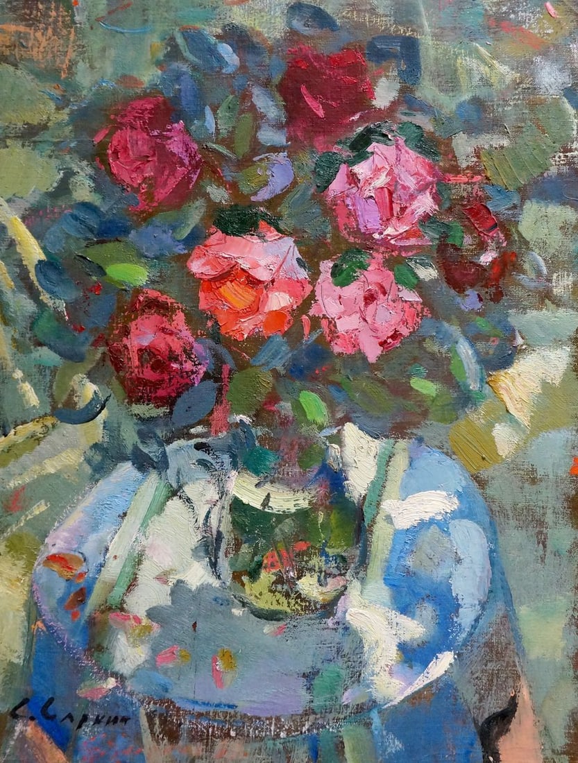 Oil painting Red roses Artur Sarkisyan (1 of 8)