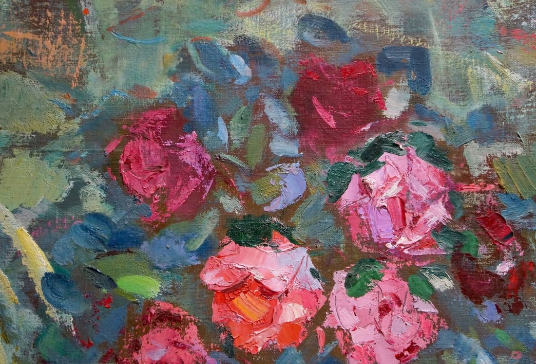 Oil painting Red roses Artur Sarkisyan - 3