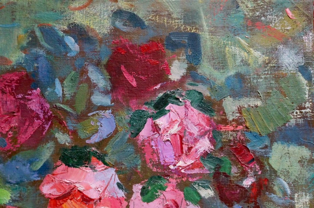 Oil painting Red roses Artur Sarkisyan - 4