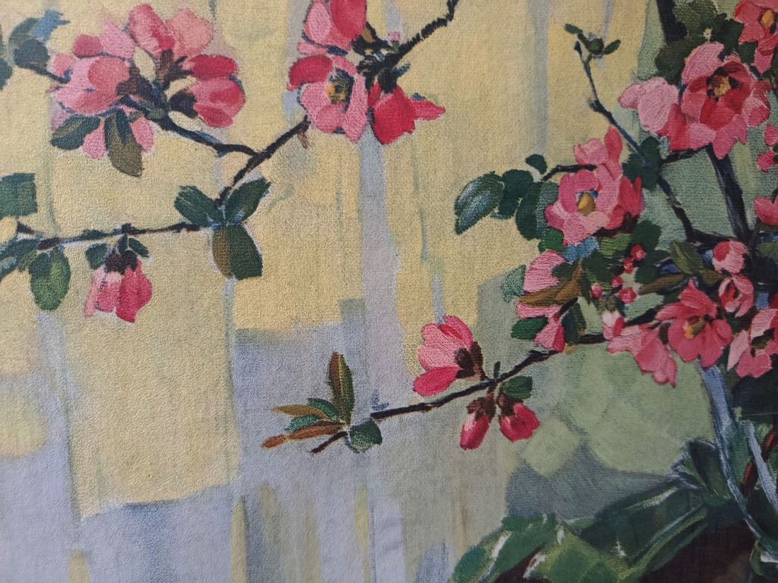 Oil painting Flowering branches in a vase Unknown artist - 5