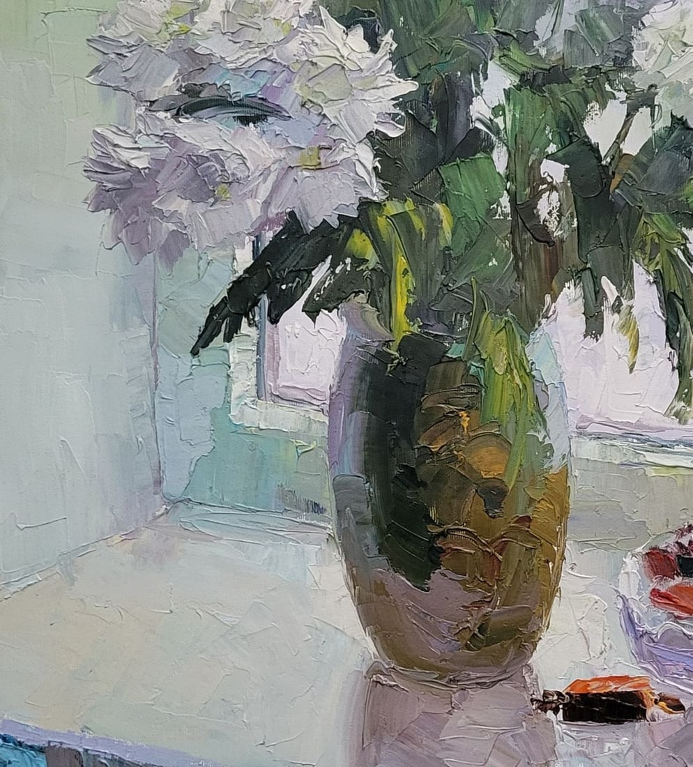 Oil painting Flowers on the window Boris Serdyuk - 6