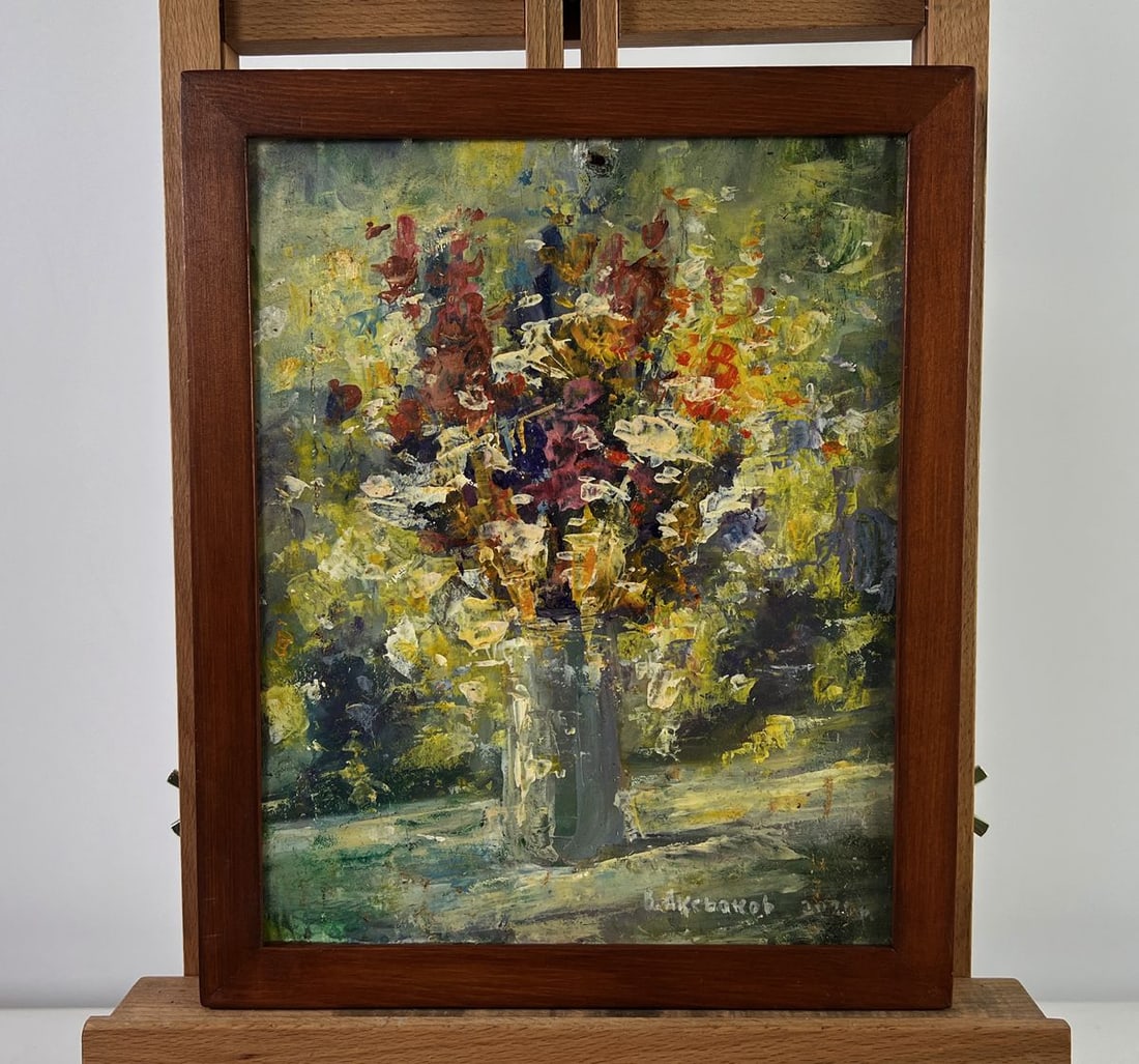Oil painting Bouquet of wild flowers Vadim Aksenov