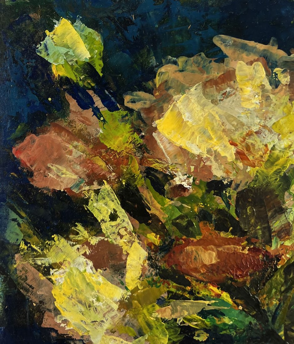 Oil painting A bouquet of flowers on the table Vadim Aksenov - 5