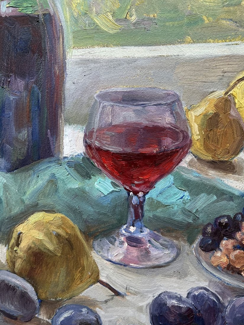 Oil painting Wine and fruit V. Mishurovsky - 5
