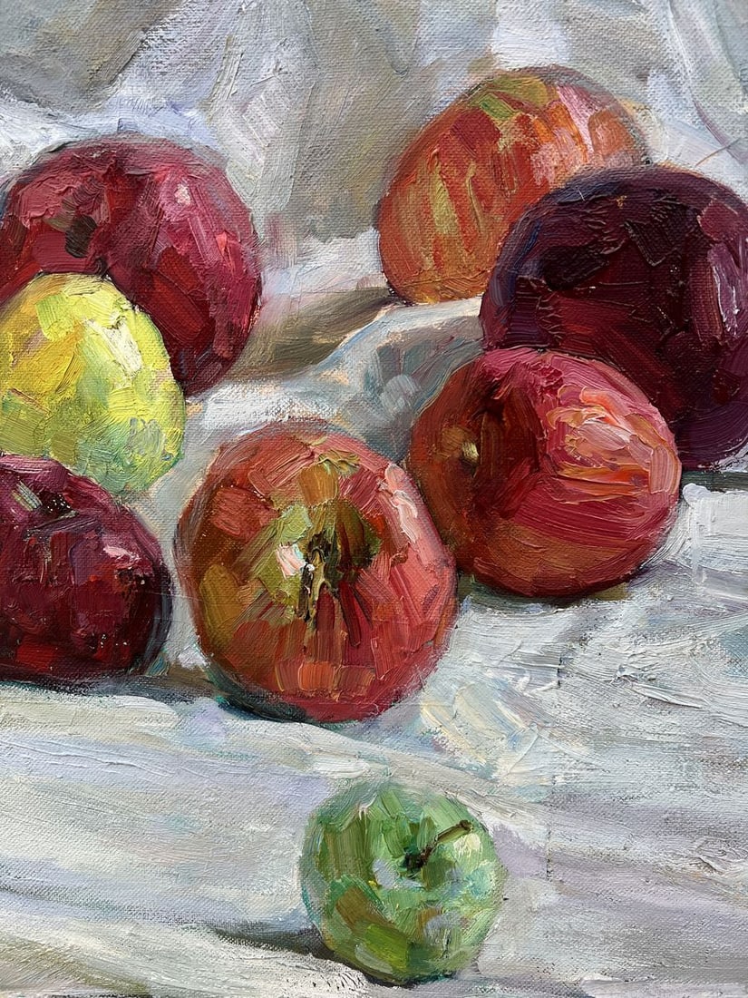 Oil painting Still life with apples V. Mishurovsky - 10
