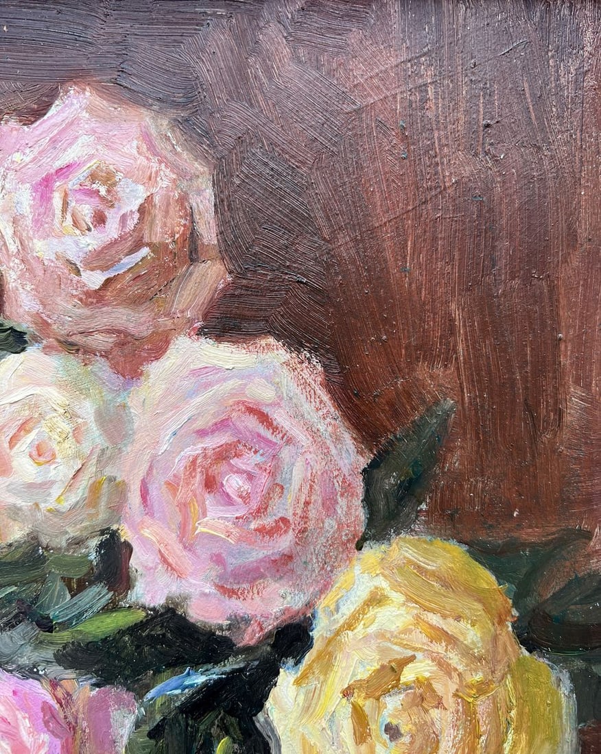 Oil painting Red and yellow roses V. Mishurovsky - 8