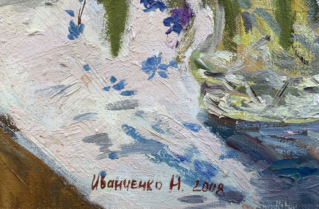 Oil painting Snowdrops Natalia Ivanchenko - 3