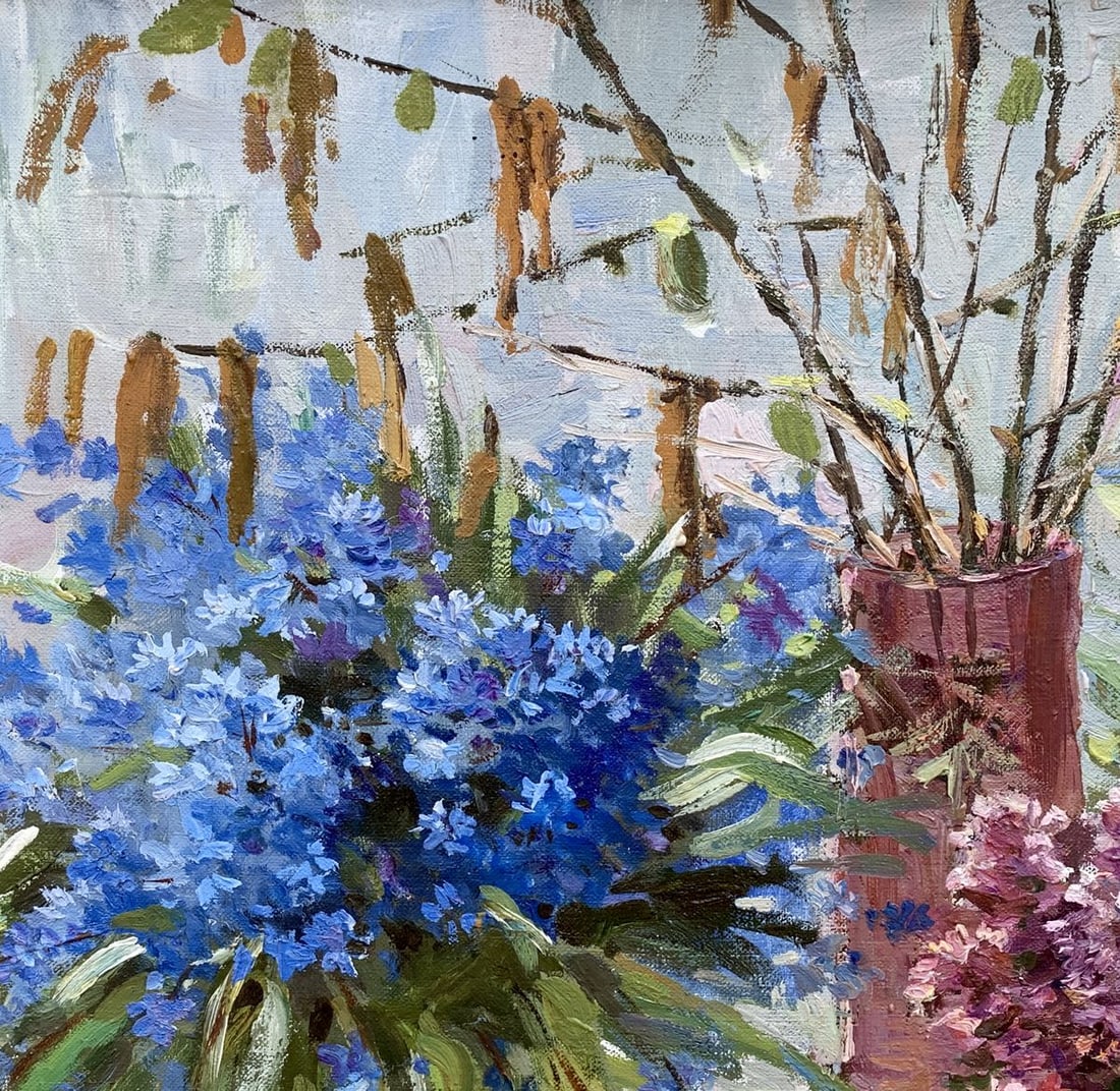 Oil painting Snowdrops Natalia Ivanchenko - 4