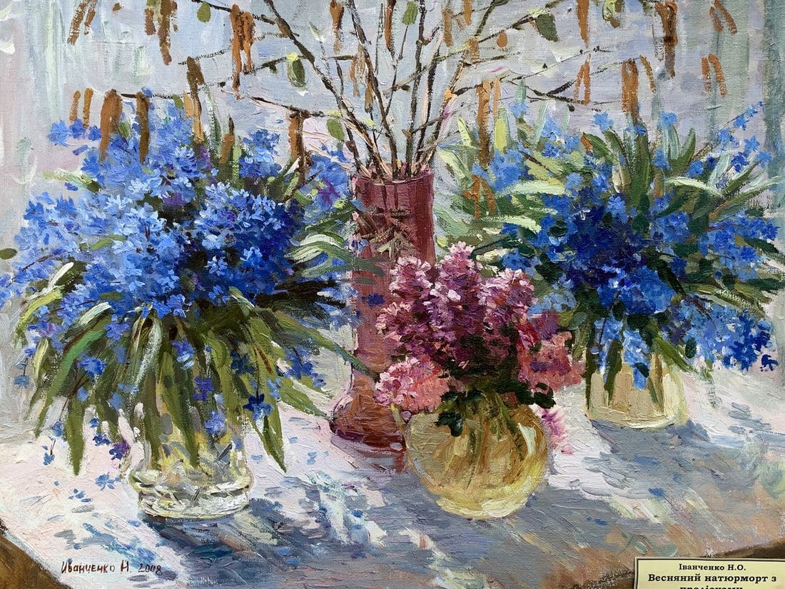 Oil painting Snowdrops Natalia Ivanchenko - 8