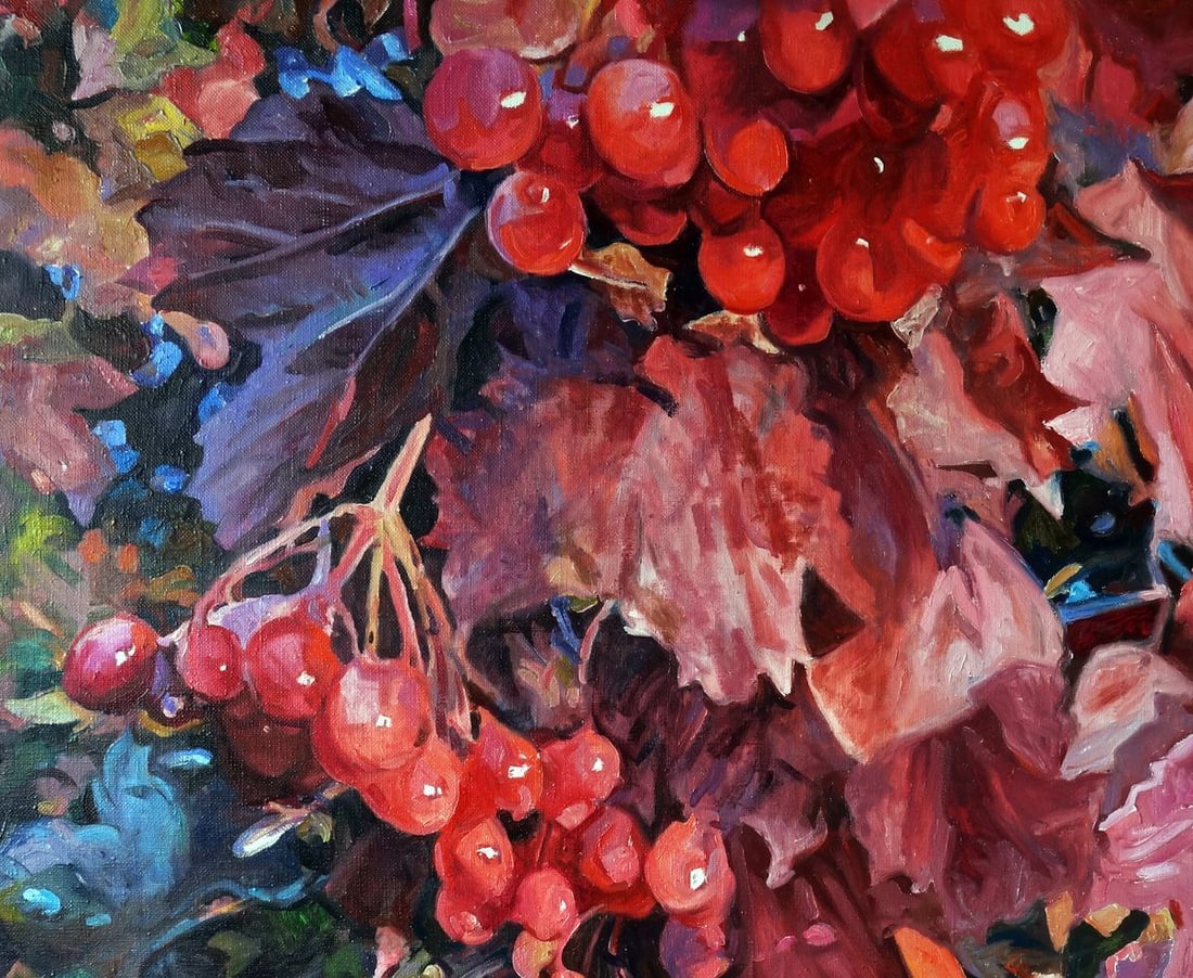 Oil painting Red viburnum Varvarov Anatoly Viktorovich - 4
