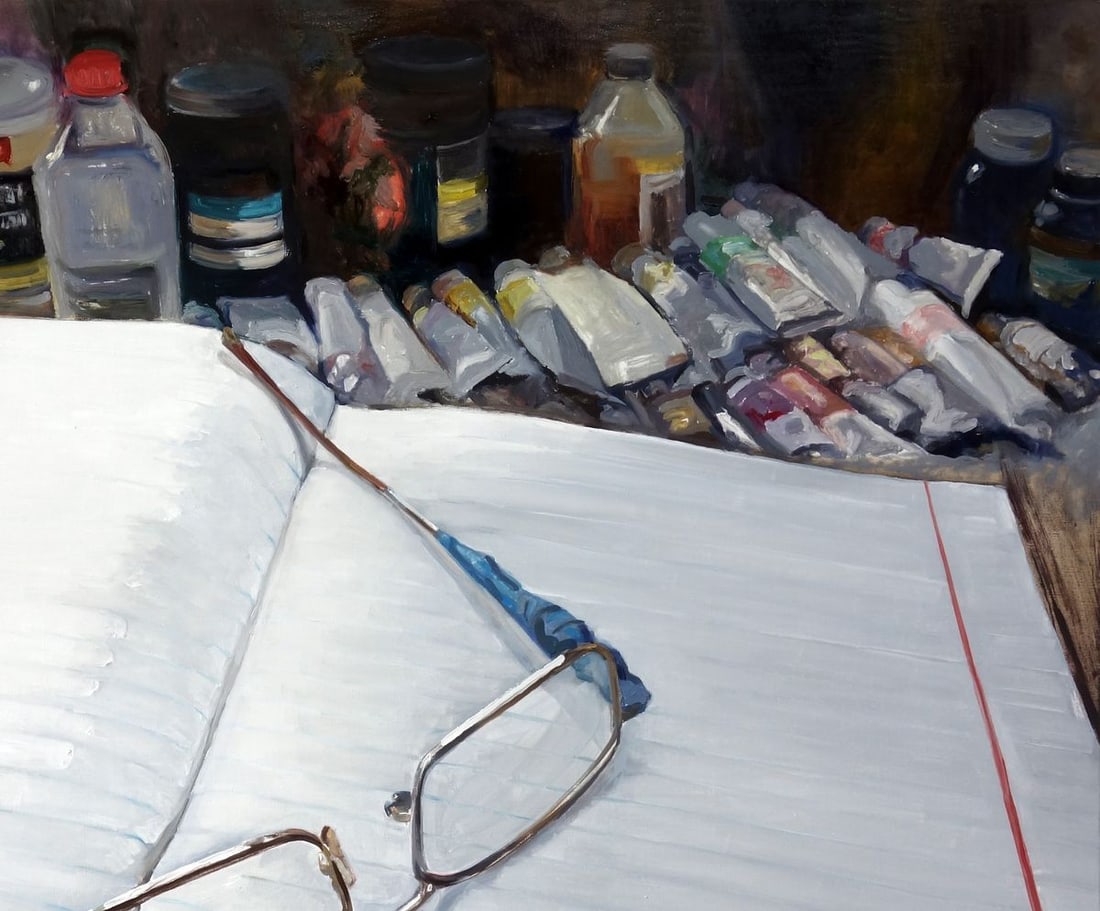 Oil painting Dad's glasses Varvarov Anatoly Viktorovich - 5