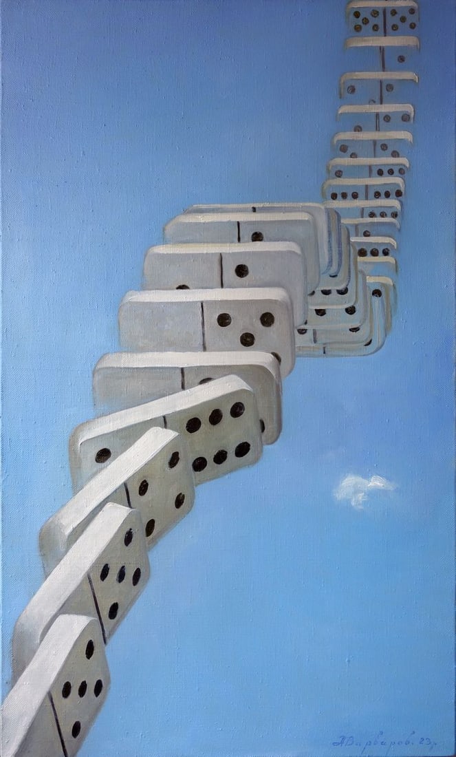 Oil painting Domino Varvarov Anatoly Viktorovich (1 of 7)