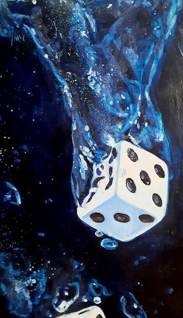 Oil painting They threw the dice Anatoly Varvarov - 4