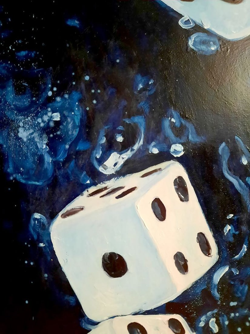 Oil painting They threw the dice Anatoly Varvarov - 5