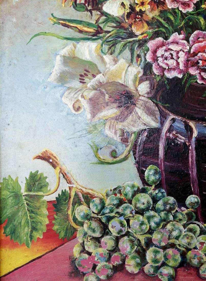 Oil painting Spring flowers Unknown artist - 6