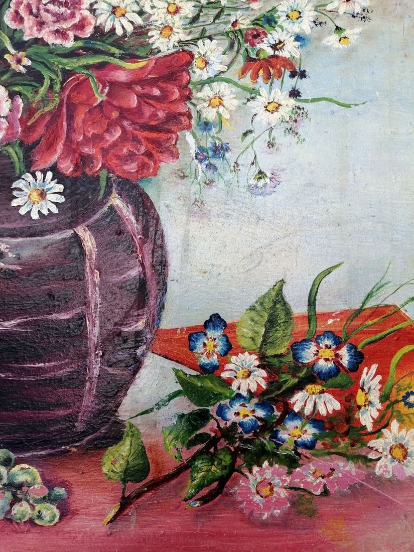 Oil painting Spring flowers Unknown artist - 7