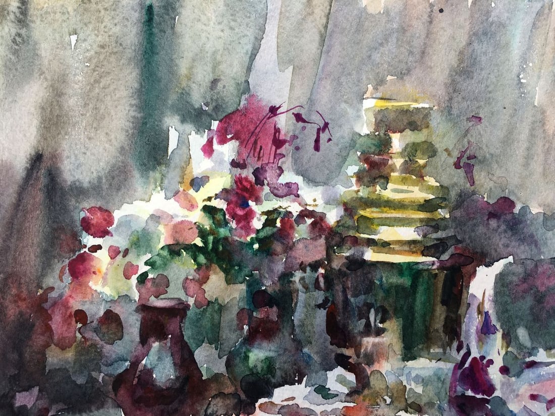 Watercolor painting Sweet still life Viktor Mikhailichenko - 2