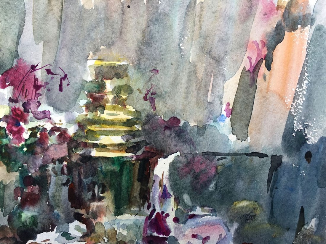 Watercolor painting Sweet still life Viktor Mikhailichenko - 4