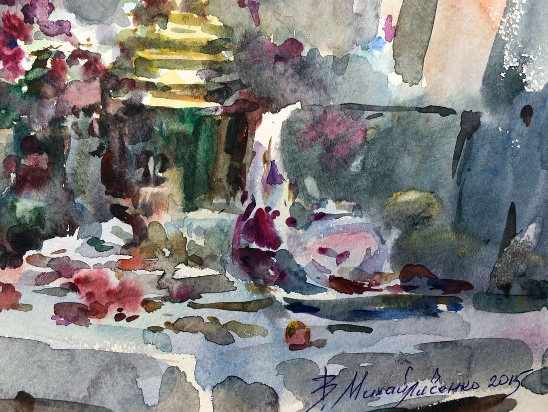 Watercolor painting Sweet still life Viktor Mikhailichenko - 5