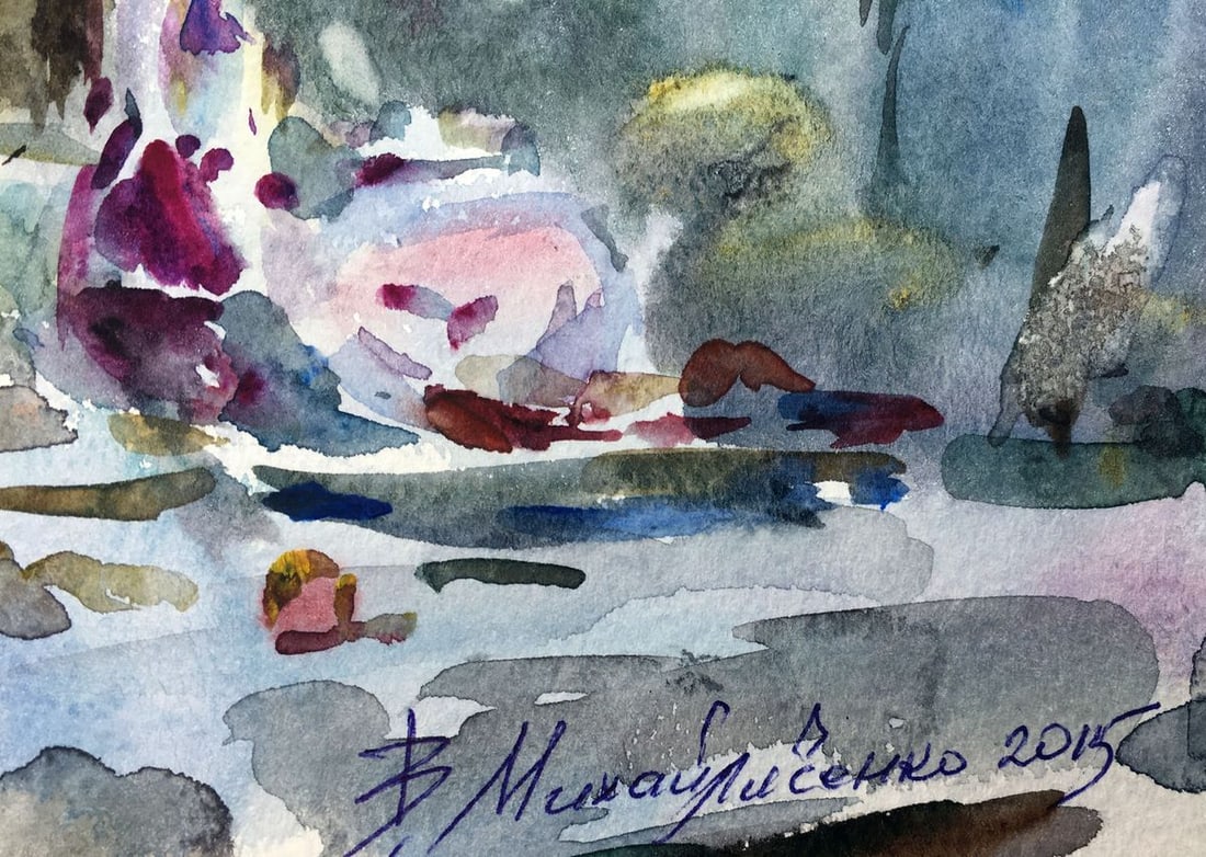 Watercolor painting Sweet still life Viktor Mikhailichenko - 6