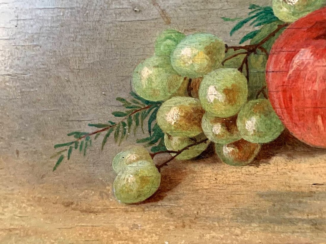Oil painting Grapes and apple Pivovar - 6